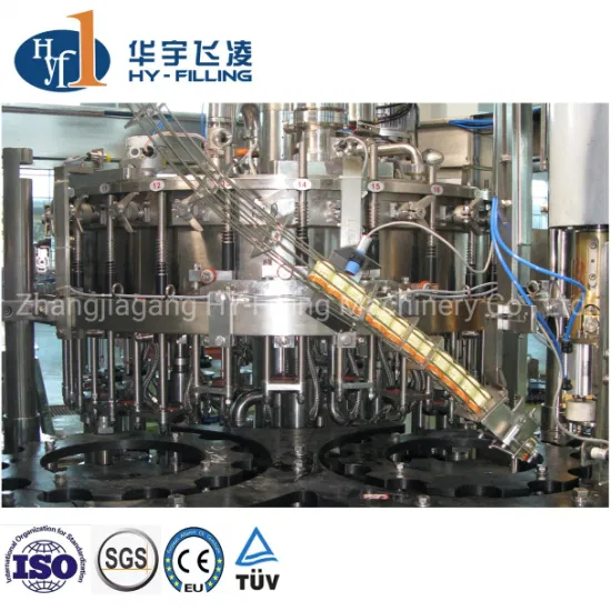 Jus d'eau entièrement automatique CSD/jus liquide/verre/bouteille de remplissage de capsulage/embouteillage de remplissage d'emballage de bouteille de liquide de remplissage de la machine Usine d'embouteillage de l'eau